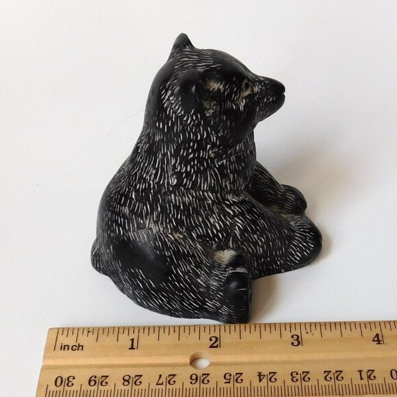 AARDIKA Soap Stone Lot of 2 Figurines Bead & Seal Canadian - Picture 9 of 10